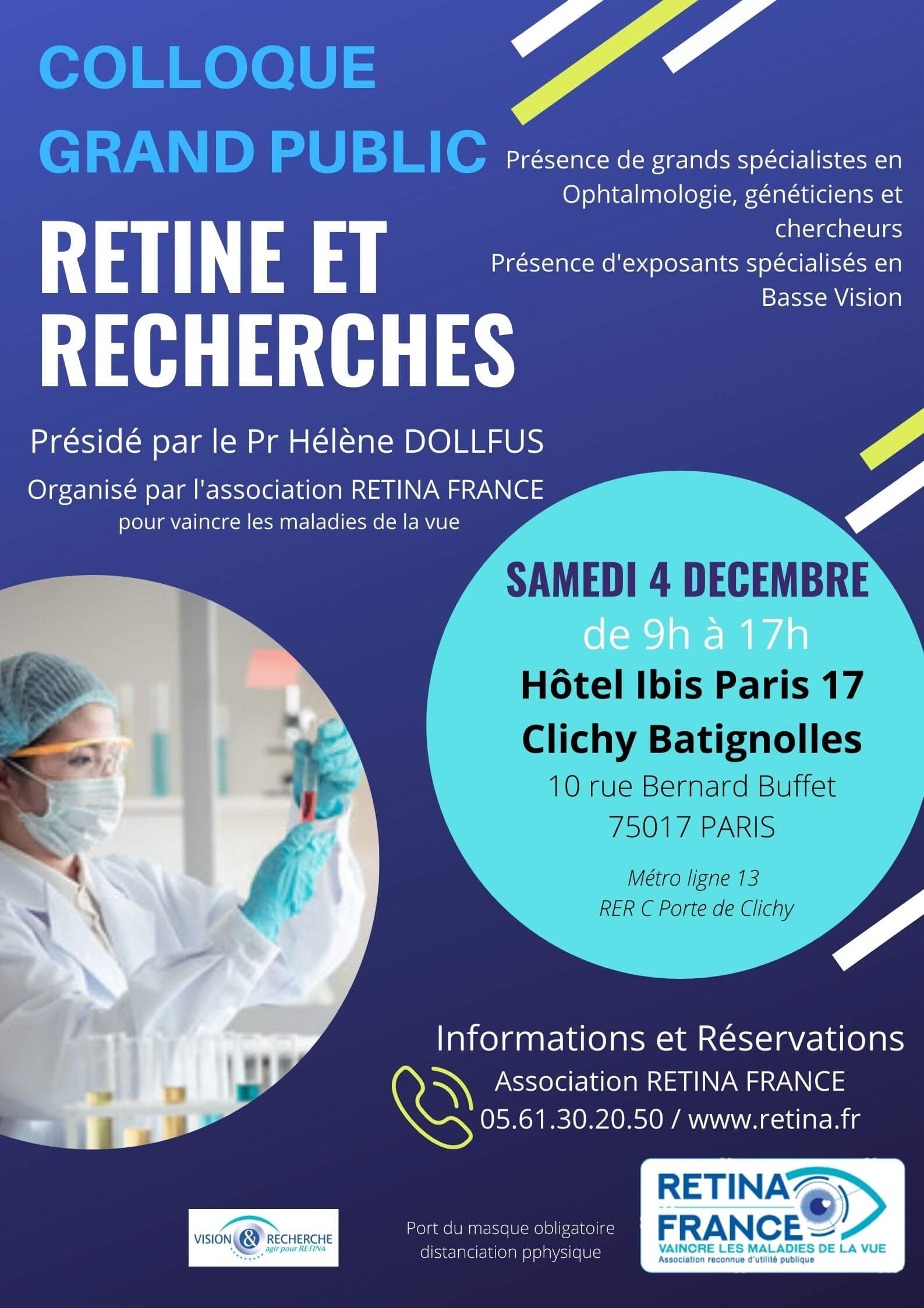 Affiche retine et recherches affiche colloque