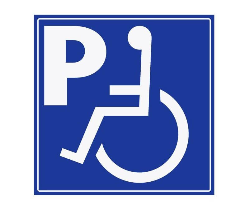 Place handicapée